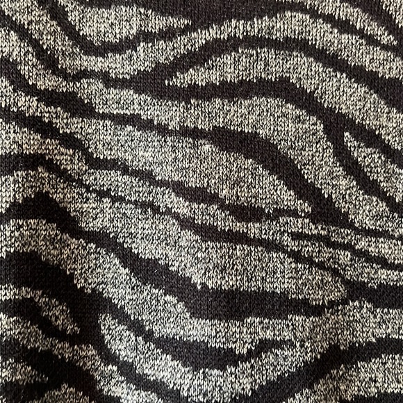 VTG Karen Lessly brown sweater small animal print workwear casual indie cardigan - Picture 13 of 14